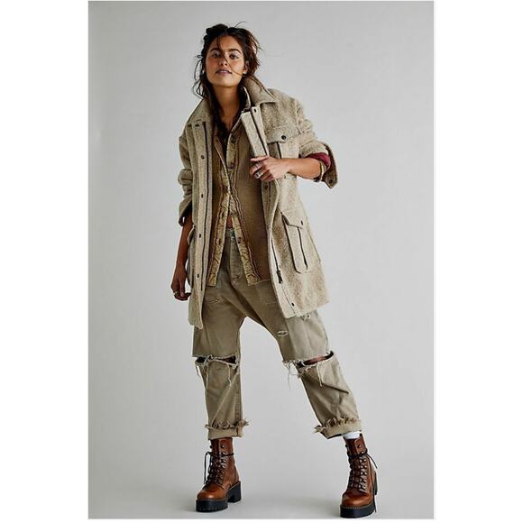 Free People NWT  Hudson Utility Coat NEW Jacket Size XS - Picture 6 of 11